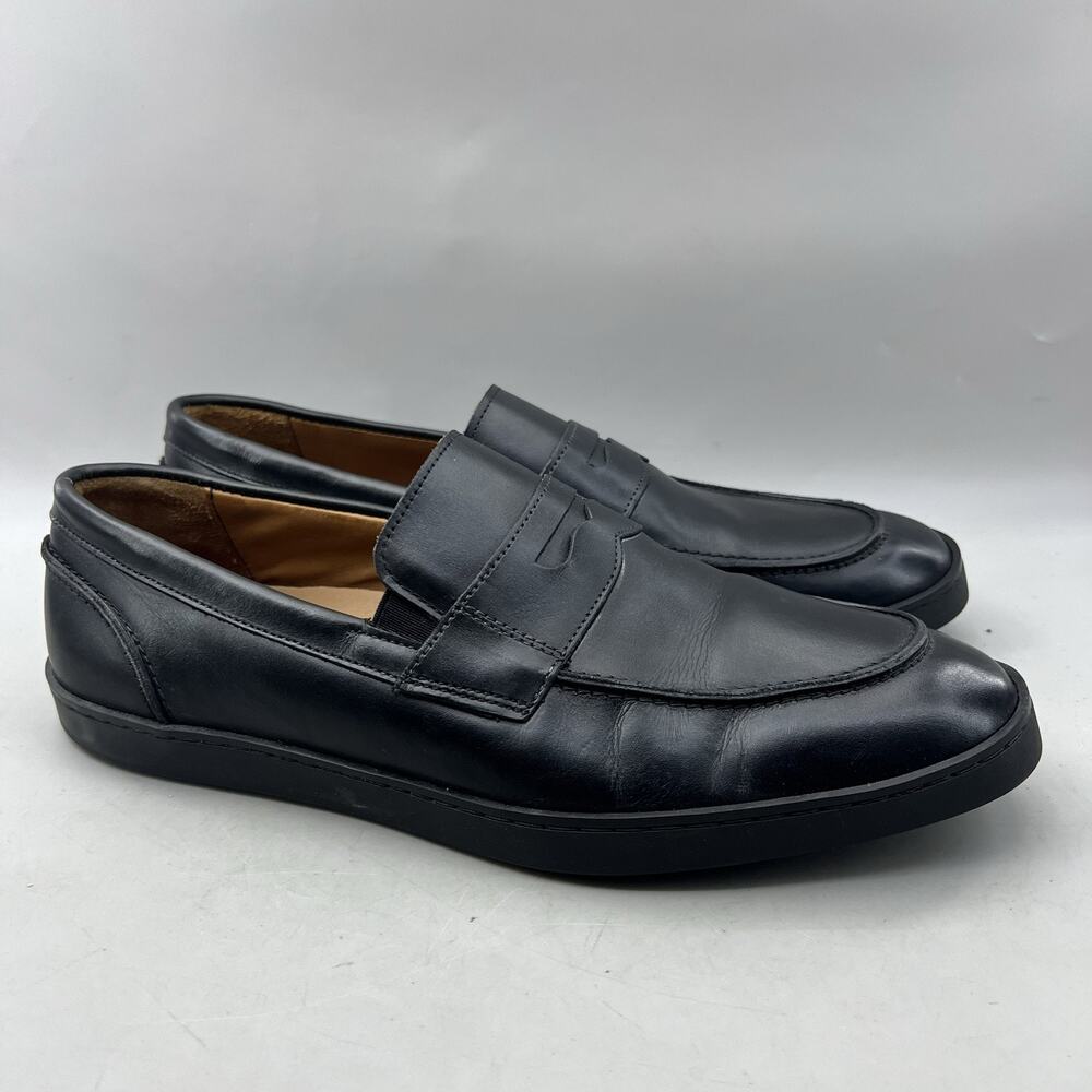 Allen Edmonds Randolph Penny Loafers Men Size 10 E Black Leather Square Toe Shoe